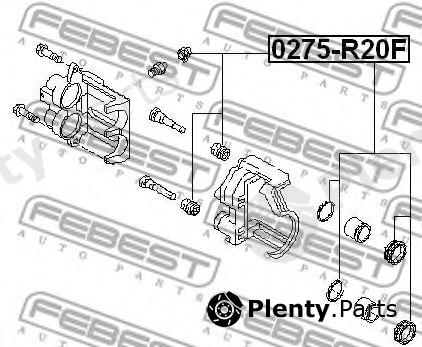  FEBEST part 0275-R20F (0275R20F) Repair Kit, brake caliper