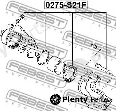  FEBEST part 0275-S21F (0275S21F) Repair Kit, brake caliper