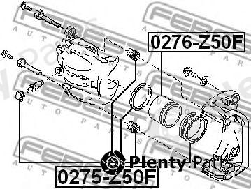  FEBEST part 0275-Z50F (0275Z50F) Repair Kit, brake caliper