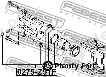  FEBEST part 0275-Z51F (0275Z51F) Repair Kit, brake caliper
