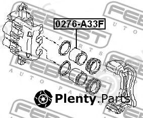  FEBEST part 0276-A33F (0276A33F) Piston, brake caliper