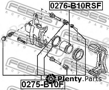  FEBEST part 0276-B10RSF (0276B10RSF) Piston, brake caliper