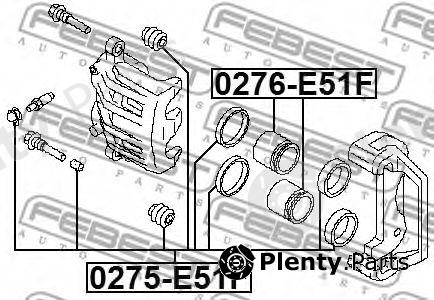  FEBEST part 0276-E51F (0276E51F) Piston, brake caliper