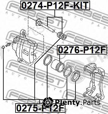  FEBEST part 0276P12F Piston, brake caliper
