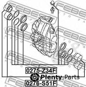  FEBEST part 0276-S51F (0276S51F) Piston, brake caliper