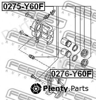  FEBEST part 0276-Y60F (0276Y60F) Piston, brake caliper
