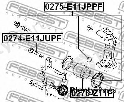 FEBEST part 0276-Z11F (0276Z11F) Piston, brake caliper