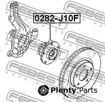  FEBEST part 0282-J10F (0282J10F) Wheel Hub