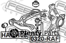  FEBEST part 0320-RAF (0320RAF) Ball Joint
