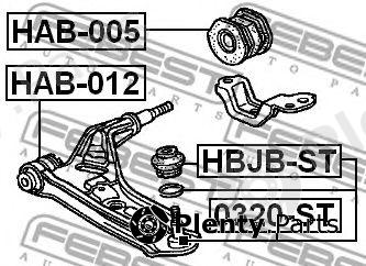 FEBEST part 0320-ST (0320ST) Ball Joint