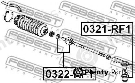  FEBEST part 0321-RF1 (0321RF1) Tie Rod End