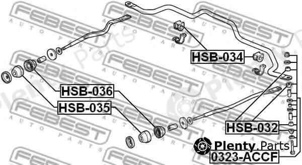  FEBEST part 0323ACCF Rod/Strut, stabiliser