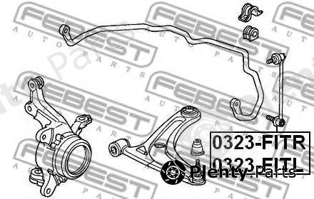  FEBEST part 0323-FITR (0323FITR) Rod/Strut, stabiliser