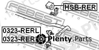  FEBEST part 0323RERR Rod/Strut, stabiliser
