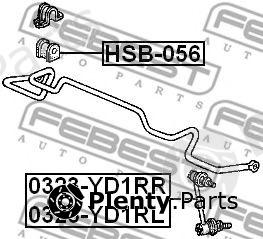  FEBEST part 0323YD1RL Rod/Strut, stabiliser