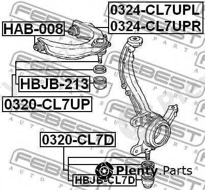  FEBEST part 0324CL7UPL Track Control Arm