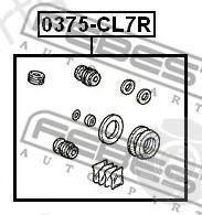  FEBEST part 0375CL7R Repair Kit, brake caliper