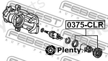  FEBEST part 0375-CLR (0375CLR) Repair Kit, brake caliper