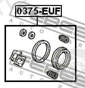  FEBEST part 0375EUF Repair Kit, brake caliper