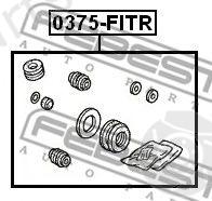  FEBEST part 0375FITR Repair Kit, brake caliper