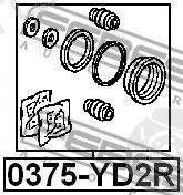 FEBEST part 0375-YD2R (0375YD2R) Repair Kit, brake caliper