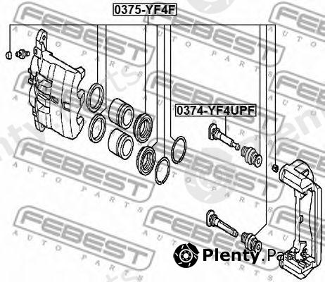  FEBEST part 0375-YF4F (0375YF4F) Repair Kit, brake caliper