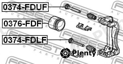  FEBEST part 0376-FDF (0376FDF) Piston, brake caliper