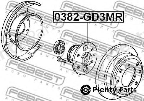  FEBEST part 0382-GD3MR (0382GD3MR) Wheel Hub