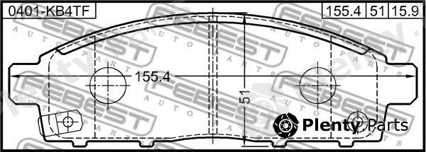  FEBEST part 0401-KB4TF (0401KB4TF) Brake Pad Set, disc brake