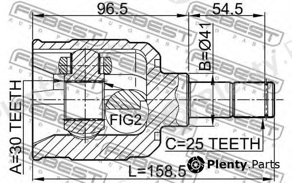  FEBEST part 0411CK Joint, drive shaft