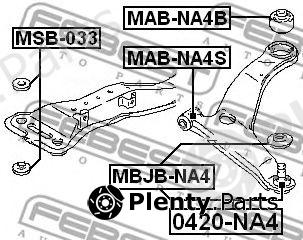  FEBEST part 0420NA4 Ball Joint