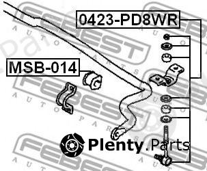  FEBEST part 0423PD8WR Rod/Strut, stabiliser