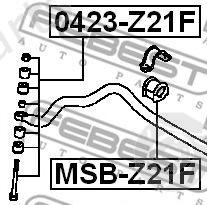  FEBEST part 0423-Z21F (0423Z21F) Rod/Strut, stabiliser