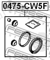  FEBEST part 0475-CW5F (0475CW5F) Repair Kit, brake caliper