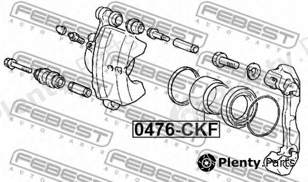  FEBEST part 0476CKF Piston, brake caliper