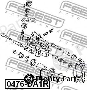  FEBEST part 0476DA1R Piston, brake caliper