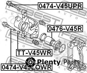  FEBEST part 0476V45R Piston, brake caliper