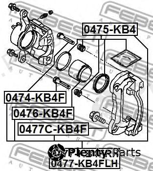  FEBEST part 0477-KB4FLH (0477KB4FLH) Brake Caliper