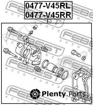  FEBEST part 0477V45RR Brake Caliper