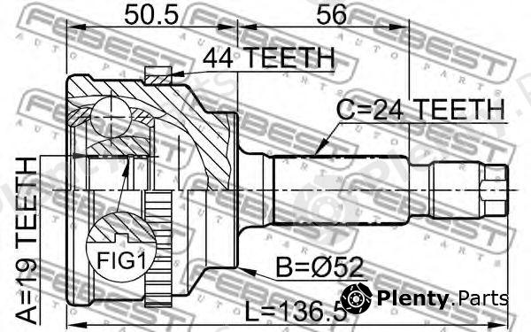  FEBEST part 0510014A44 Joint, drive shaft