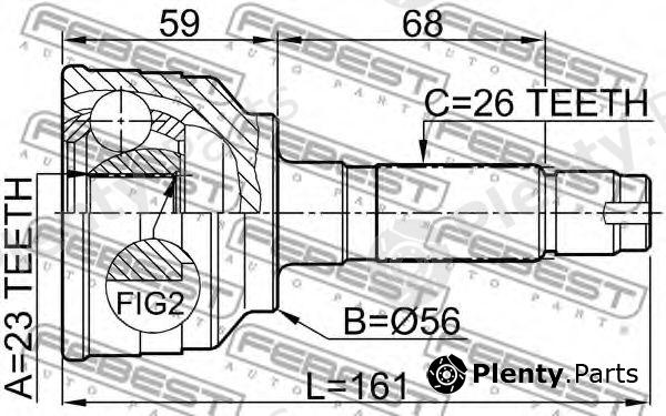  FEBEST part 0510MPV Joint, drive shaft
