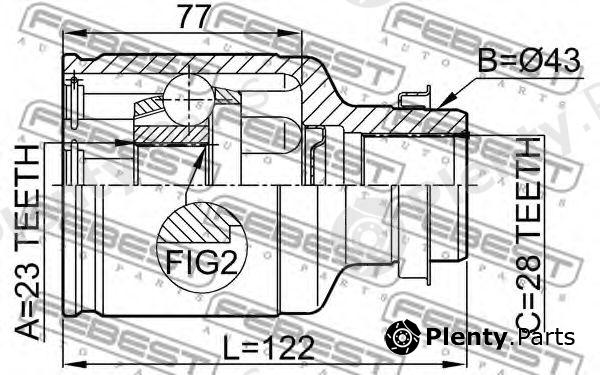  FEBEST part 0511GEMTRH Joint, drive shaft