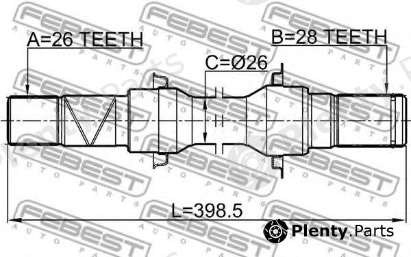  FEBEST part 0512-M2ATRH (0512M2ATRH) Drive Shaft