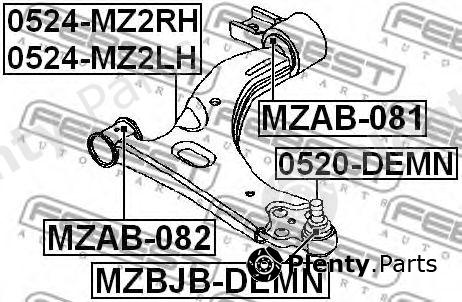  FEBEST part 0520DEMN Ball Joint