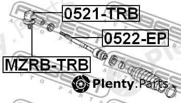  FEBEST part 0521-TRB (0521TRB) Tie Rod End