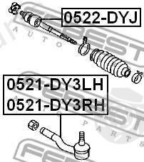  FEBEST part 0522DYJ Tie Rod Axle Joint