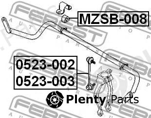  FEBEST part 0523-002 (0523002) Rod/Strut, stabiliser