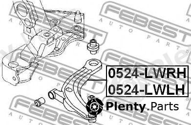  FEBEST part 0524LWLH Track Control Arm
