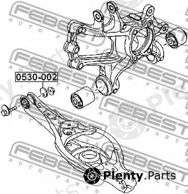  FEBEST part 0530-002 (0530002) Caster Shim, axle beam