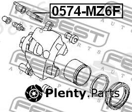  FEBEST part 0574-MZ6F (0574MZ6F) Guide Bolt, brake caliper